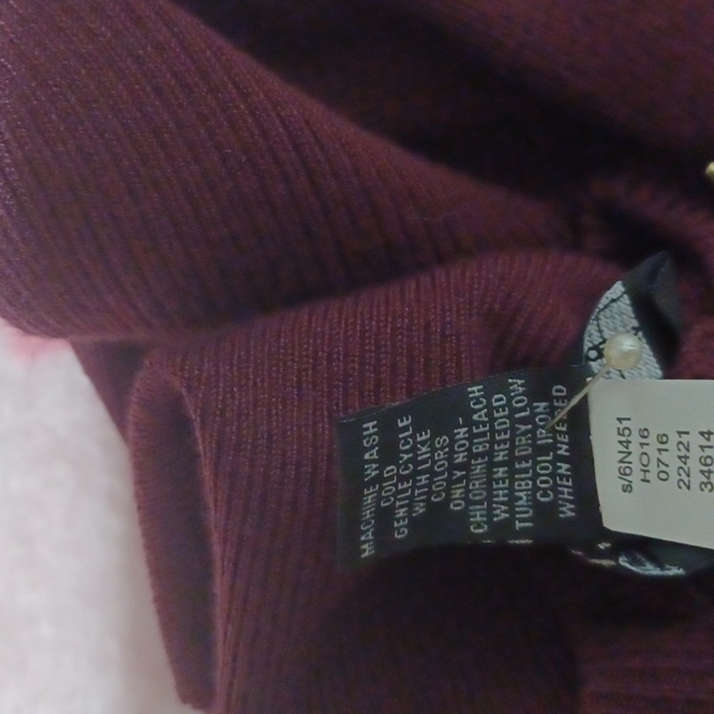 💜NWOT I.N.C International Concepts ribbed sweater dress with zippers size small - Picture 10 of 10